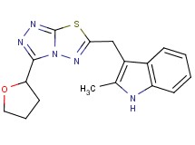2-methyl-3-{[3-(tetrahydrofuran-2-yl)[1,2,4]triazolo[3,4-b][1,3,4]thiadiazol-6-yl]methyl}-1H-indole