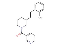 3-({3-[2-(2-methylphenyl)ethyl]-1-piperidinyl}carbonyl)pyridine
