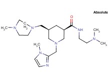 (3R,5R)-N-[2-(dimethylamino)ethyl]-1-[(1-methyl-1H-imidazol-2-yl)methyl]-5-[(4-methyl-1-piperazinyl)methyl]-3-piperidinecarboxamide