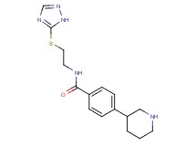 4-piperidin-3-yl-N-[2-(1H-1,2,4-triazol-5-ylthio)ethyl]benzamide