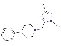 1-[(1-methyl-1H-1,2,4-triazol-5-yl)methyl]-4-phenylpiperidine