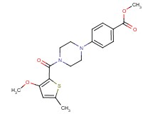 methyl 4-{4-[(3-methoxy-5-methyl-2-thienyl)carbonyl]-1-piperazinyl}benzoate