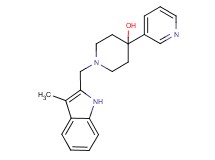 1-[(3-methyl-1H-indol-2-yl)methyl]-4-pyridin-3-ylpiperidin-4-ol