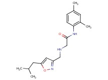 N-(2,4-dimethylphenyl)-2-{[(5-isobutylisoxazol-3-yl)methyl]amino}acetamide