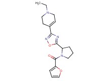 1-ethyl-4-{5-[1-(2-furoyl)pyrrolidin-2-yl]-1,2,4-oxadiazol-3-yl}-1,2,3,6-tetrahydropyridine