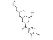 ((3R*,5R*)-1-(3-fluoro-4-methylbenzoyl)-5-{[(2-methoxyethyl)(methyl)amino]methyl}-3-piperidinyl)methanol