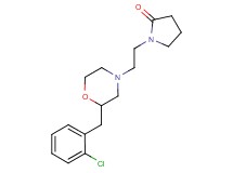 1-{2-[2-(2-chlorobenzyl)-4-morpholinyl]ethyl}-2-pyrrolidinone