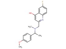 6-fluoro-2-{[[1-(4-methoxyphenyl)ethyl](methyl)amino]methyl}quinolin-4-ol