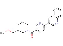 3-(5-{[3-(methoxymethyl)piperidin-1-yl]carbonyl}pyridin-2-yl)quinoline