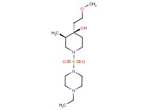 (3R*,4R*)-1-[(4-ethyl-1-piperazinyl)sulfonyl]-4-(2-methoxyethyl)-3-methyl-4-piperidinol