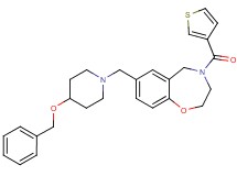 7-{[4-(benzyloxy)-1-piperidinyl]methyl}-4-(3-thienylcarbonyl)-2,3,4,5-tetrahydro-1,4-benzoxazepine