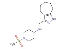 N-(1,4,5,6,7,8-hexahydrocyclohepta[c]pyrazol-3-ylmethyl)-1-(methylsulfonyl)piperidin-4-amine