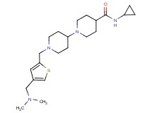 N-cyclopropyl-1'-({4-[(dimethylamino)methyl]-2-thienyl}methyl)-1,4'-bipiperidine-4-carboxamide
