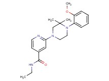 N-ethyl-2-[4-(2-methoxyphenyl)-3,3-dimethyl-1-piperazinyl]isonicotinamide
