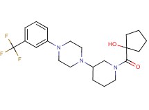 1-[(3-{4-[3-(trifluoromethyl)phenyl]-1-piperazinyl}-1-piperidinyl)carbonyl]cyclopentanol