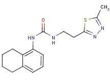 N-[2-(5-methyl-1,3,4-thiadiazol-2-yl)ethyl]-N'-(5,6,7,8-tetrahydronaphthalen-1-yl)urea