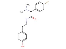 2-(dimethylamino)-2-(4-fluorophenyl)-N-[2-(4-hydroxyphenyl)ethyl]acetamide