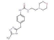 N-{4-[(5-methyl-4H-1,2,4-triazol-3-yl)methyl]phenyl}-N'-(2-morpholin-4-ylethyl)urea