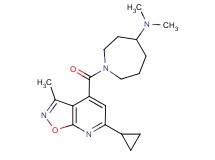 1-[(6-cyclopropyl-3-methylisoxazolo[5,4-b]pyridin-4-yl)carbonyl]-N,N-dimethyl-4-azepanamine