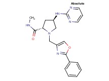 (4R)-N-methyl-1-[(2-phenyl-1,3-oxazol-4-yl)methyl]-4-(pyrimidin-2-ylamino)-L-prolinamide