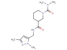 N~3~-[(1,3-dimethyl-1H-pyrazol-5-yl)methyl]-N~1~,N~1~-dimethyl-1,3-piperidinedicarboxamide
