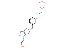 2-[5-[3-(2-morpholin-4-ylethoxy)benzyl]-5,6-dihydropyrrolo[3,4-c]pyrazol-1(4H)-yl]ethanol