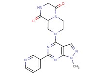 8-[1-methyl-6-(3-pyridinyl)-1H-pyrazolo[3,4-d]pyrimidin-4-yl]tetrahydro-2H-pyrazino[1,2-a]pyrazine-1,4(3H,6H)-dione