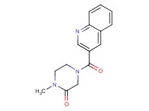 1-methyl-4-(3-quinolinylcarbonyl)-2-piperazinone