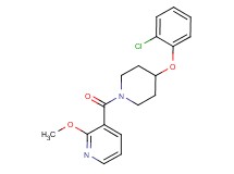 3-{[4-(2-chlorophenoxy)-1-piperidinyl]carbonyl}-2-methoxypyridine