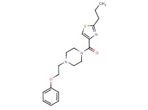 1-(2-phenoxyethyl)-4-[(2-propyl-1,3-thiazol-4-yl)carbonyl]piperazine