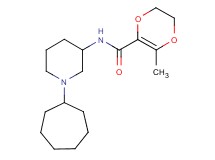 N-(1-cycloheptyl-3-piperidinyl)-3-methyl-5,6-dihydro-1,4-dioxine-2-carboxamide