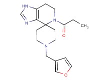 1'-(3-furylmethyl)-5-propionyl-1,5,6,7-tetrahydrospiro[imidazo[4,5-c]pyridine-4,4'-piperidine]