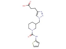 3-[1-({1-[(2-thienylamino)carbonyl]piperidin-3-yl}methyl)-1H-1,2,3-triazol-4-yl]propanoic acid