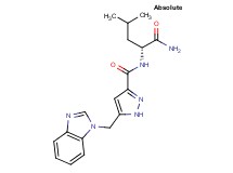 N-[(1R)-1-(aminocarbonyl)-3-methylbutyl]-5-(1H-benzimidazol-1-ylmethyl)-1H-pyrazole-3-carboxamide