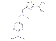 5-{[[(2-isopropyl-1,3-thiazol-4-yl)methyl](methyl)amino]methyl}-N,N-dimethyl-2-pyrimidinamine