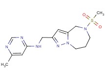 6-methyl-N-{[5-(methylsulfonyl)-5,6,7,8-tetrahydro-4H-pyrazolo[1,5-a][1,4]diazepin-2-yl]methyl}pyrimidin-4-amine