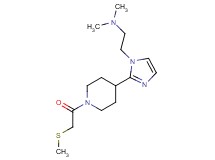 N,N-dimethyl-2-(2-{1-[(methylthio)acetyl]-4-piperidinyl}-1H-imidazol-1-yl)ethanamine