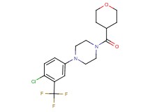 1-[4-chloro-3-(trifluoromethyl)phenyl]-4-(tetrahydro-2H-pyran-4-ylcarbonyl)piperazine