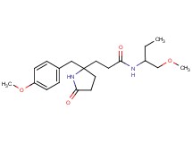 3-[2-(4-methoxybenzyl)-5-oxo-2-pyrrolidinyl]-N-[1-(methoxymethyl)propyl]propanamide