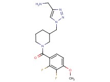 [(1-{[1-(2,3-difluoro-4-methoxybenzoyl)-3-piperidinyl]methyl}-1H-1,2,3-triazol-4-yl)methyl]amine trifluoroacetate