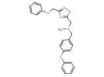 N-methyl-N-(4-phenoxybenzyl)-1-[3-(phenoxymethyl)-1,2,4-oxadiazol-5-yl]methanamine