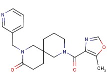 8-[(5-methyl-1,3-oxazol-4-yl)carbonyl]-2-(pyridin-3-ylmethyl)-2,8-diazaspiro[5.5]undecan-3-one