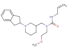 N'-allyl-N-{[1-(2,3-dihydro-1H-inden-2-yl)-3-piperidinyl]methyl}-N-(2-methoxyethyl)urea