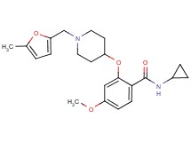 N-cyclopropyl-4-methoxy-2-({1-[(5-methyl-2-furyl)methyl]-4-piperidinyl}oxy)benzamide