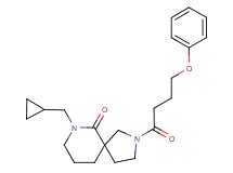 7-(cyclopropylmethyl)-2-(4-phenoxybutanoyl)-2,7-diazaspiro[4.5]decan-6-one