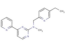 N-[(5-ethyl-2-pyridinyl)methyl]-N-methyl-4-(2-pyridinyl)-2-pyrimidinamine