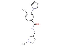4-methyl-N-[(1-methylpyrrolidin-3-yl)methyl]-3-(1H-pyrrol-1-yl)benzamide