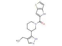 5-{[3-(4-ethyl-1H-pyrazol-5-yl)piperidin-1-yl]carbonyl}-4H-thieno[3,2-b]pyrrole