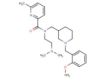N-[2-(dimethylamino)ethyl]-N-{[1-(2-methoxybenzyl)-3-piperidinyl]methyl}-6-methyl-2-pyridinecarboxamide