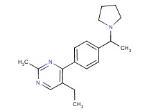 5-ethyl-2-methyl-4-[4-(1-pyrrolidin-1-ylethyl)phenyl]pyrimidine